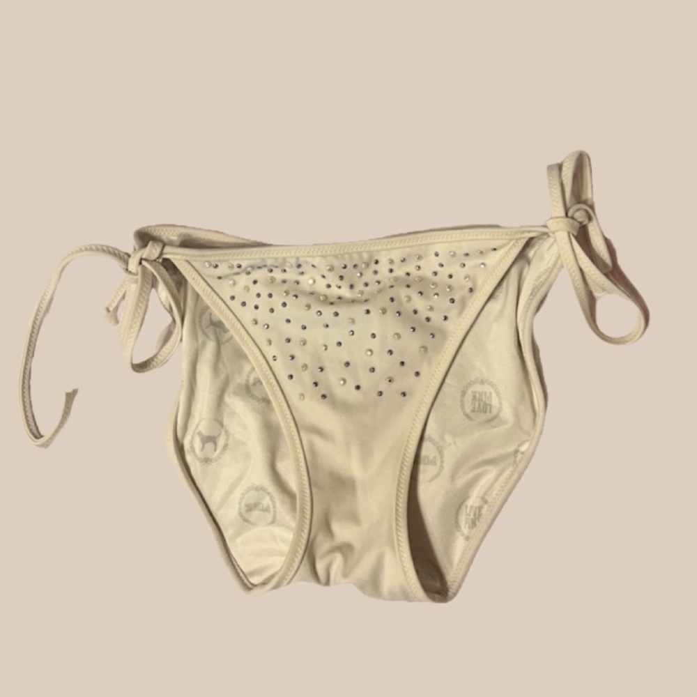 PINK Victoria’s Secret Off White Bikini Bottom